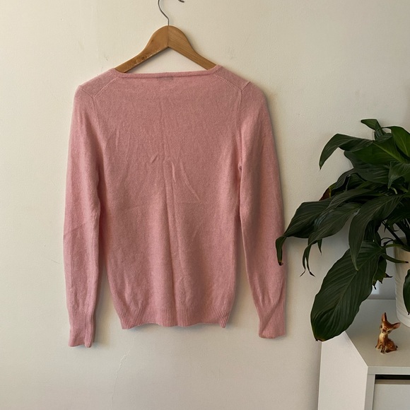 J. Crew soft pink deep-v sweater - Picture 3 of 3